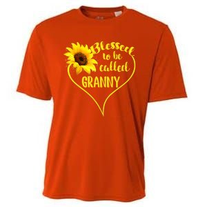 Blessed To Be Called Granny Sunflower Mothers Day Gift Cooling Performance Crew T-Shirt