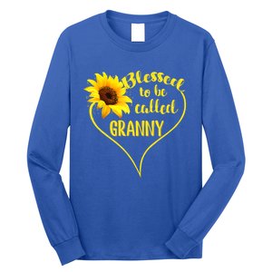 Blessed To Be Called Granny Sunflower Mothers Day Gift Long Sleeve Shirt