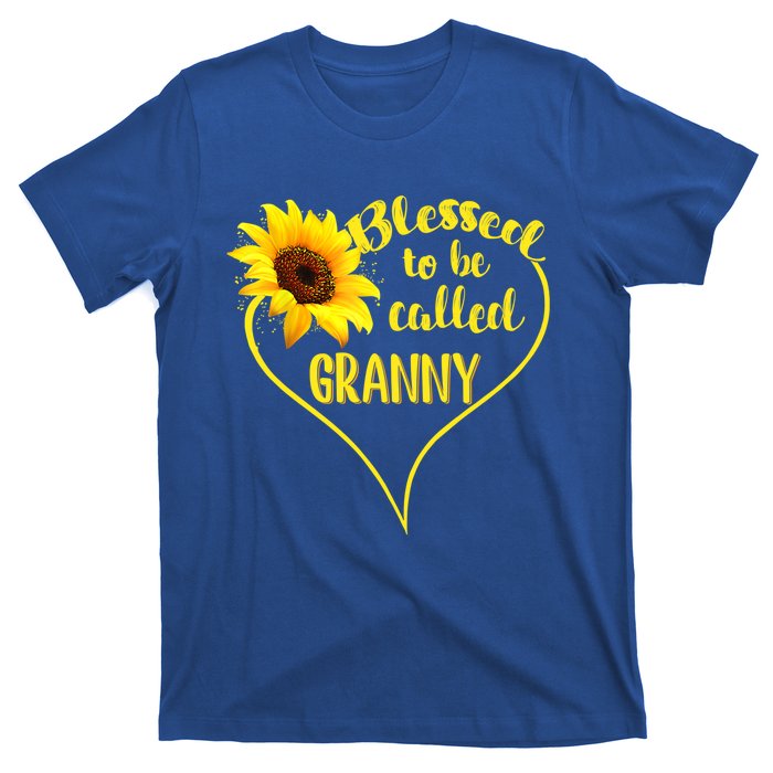 Blessed To Be Called Granny Sunflower Mothers Day Gift T-Shirt