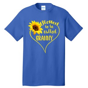 Blessed To Be Called Granny Sunflower Mothers Day Gift Tall T-Shirt