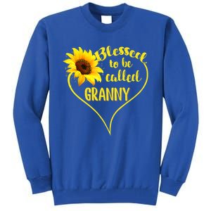 Blessed To Be Called Granny Sunflower Mothers Day Gift Tall Sweatshirt