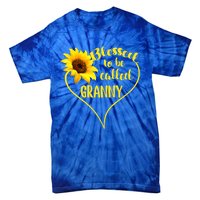 Blessed To Be Called Granny Sunflower Mothers Day Gift Tie-Dye T-Shirt