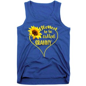 Blessed To Be Called Granny Sunflower Mothers Day Gift Tank Top