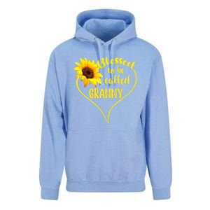 Blessed To Be Called Granny Sunflower Mothers Day Gift Unisex Surf Hoodie