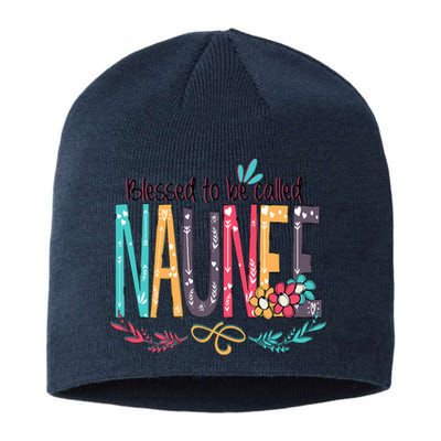 Blessed To Be Called Naunee Colorful Grandma Sustainable Beanie