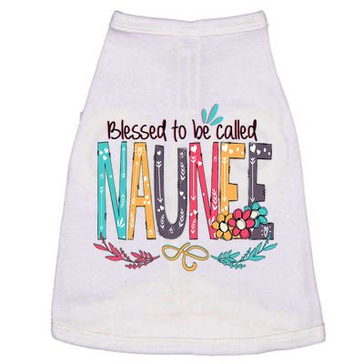 Blessed To Be Called Naunee Colorful Grandma Doggie Tank