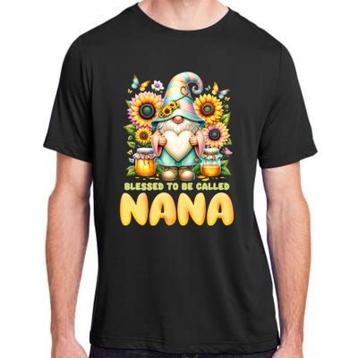 Blessed To Be Called Nana Sunflower Grandma MotherS Day Adult ChromaSoft Performance T-Shirt