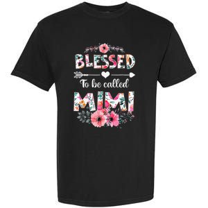 Blessed To Be Called Mimi Funny Mimi Mother's Day Garment-Dyed Heavyweight T-Shirt