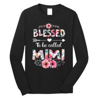 Blessed To Be Called Mimi Funny Mimi Mother's Day Long Sleeve Shirt