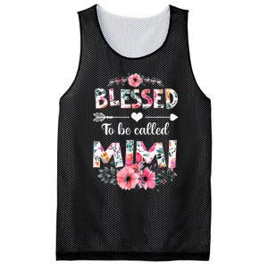 Blessed To Be Called Mimi Funny Mimi Mother's Day Mesh Reversible Basketball Jersey Tank