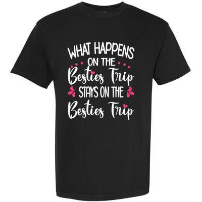 Besties Trip Best Friend Vacation Travel Girl S Squad Garment-Dyed Heavyweight T-Shirt