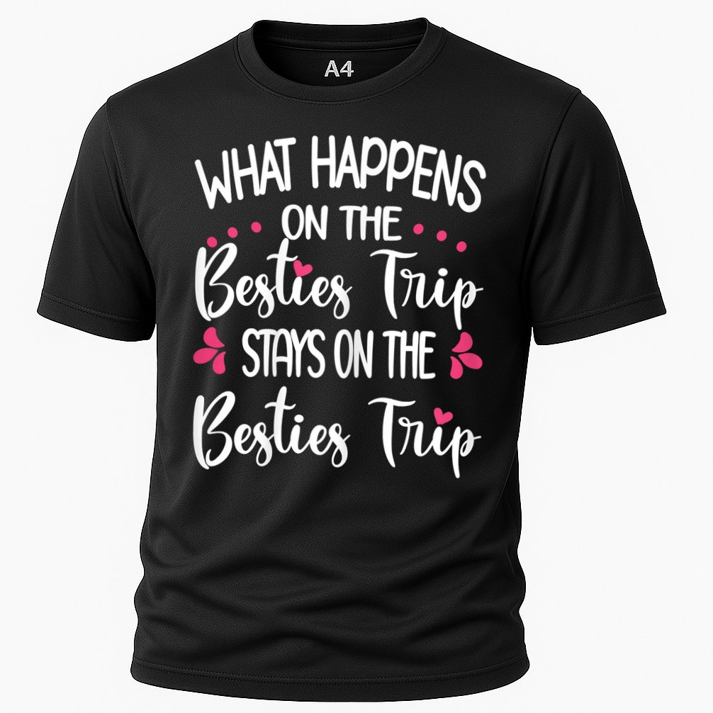 Besties Trip Best Friend Vacation Travel Girl S Squad Cooling Performance Crew T-Shirt
