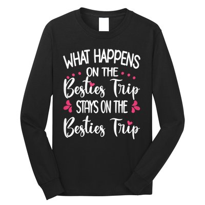 Besties Trip Best Friend Vacation Travel Girl S Squad Long Sleeve Shirt