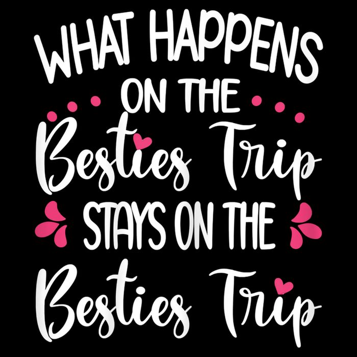 Besties Trip Best Friend Vacation Travel Girl S Squad Flat Bill Trucker Hat