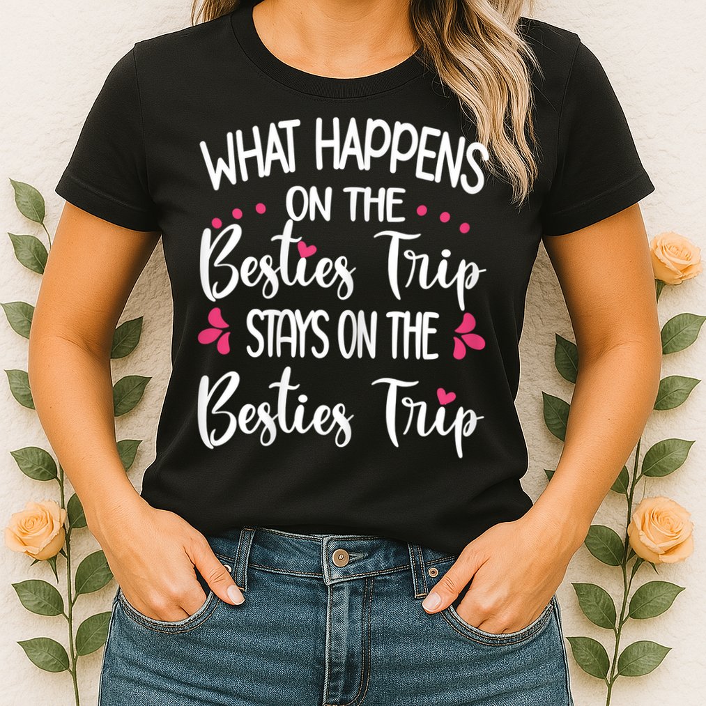 Besties Trip Best Friend Vacation Travel Girl S Squad Womens T-Shirt