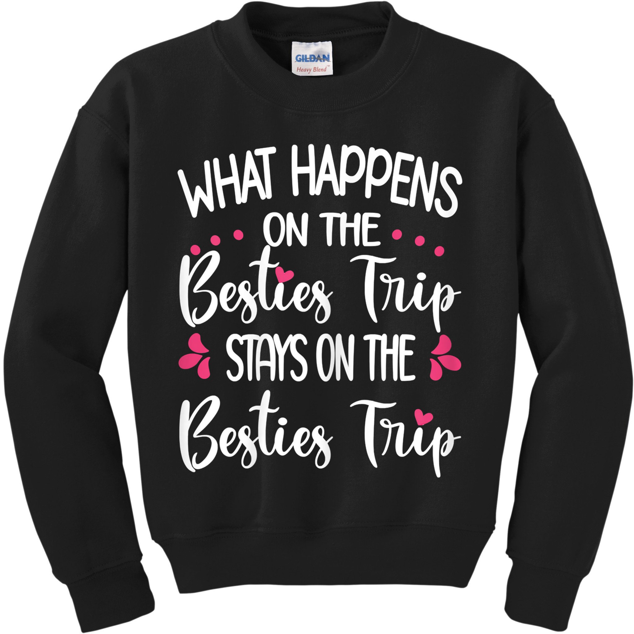 Besties Trip Best Friend Vacation Travel Girl S Squad Kids Sweatshirt