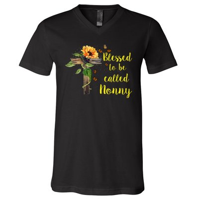 Blessed To Be Called Nonny V-Neck T-Shirt