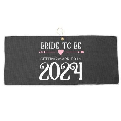 Bride to Be 2024 Engagement Ring Future Bride Large Microfiber Waffle Golf Towel