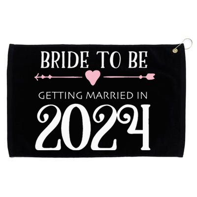 Bride to Be 2024 Engagement Ring Future Bride Grommeted Golf Towel