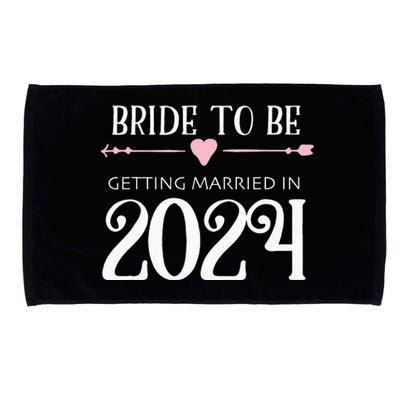 Bride to Be 2024 Engagement Ring Future Bride Microfiber Hand Towel