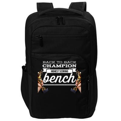 Back To Back Champion Highest Scoring Bench Last Place Impact Tech Backpack