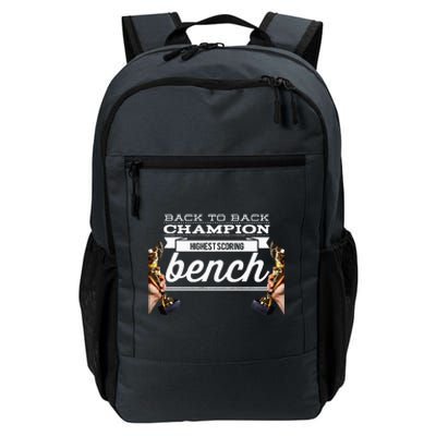 Back To Back Champion Highest Scoring Bench Last Place Daily Commute Backpack