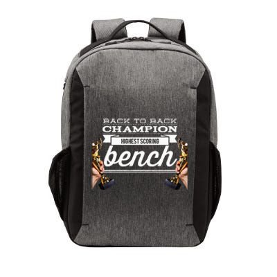 Back To Back Champion Highest Scoring Bench Last Place Vector Backpack