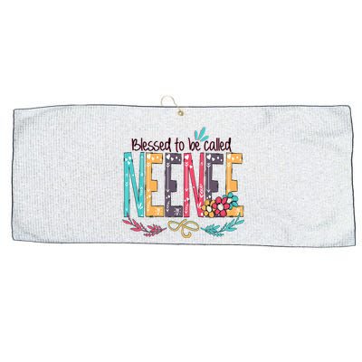 Blessed To Be Called Neenee Colorful Grandma Large Microfiber Waffle Golf Towel