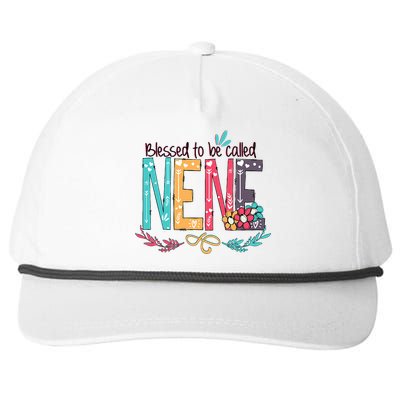 Blessed To Be Called Nene Colorful Grandma Snapback Five-Panel Rope Hat