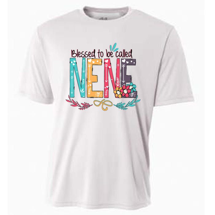 Blessed To Be Called Nene Colorful Grandma Cooling Performance Crew T-Shirt