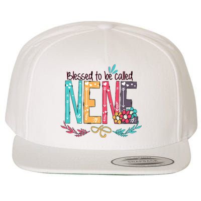 Blessed To Be Called Nene Colorful Grandma Wool Snapback Cap