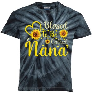 Blessed To Be Called Nana Cute Sunflower Women Mothers Day Kids Tie-Dye T-Shirt