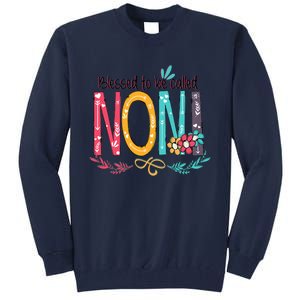 Blessed To Be Called Noni Colorful Grandma Tall Sweatshirt