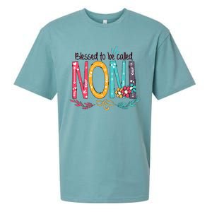 Blessed To Be Called Noni Colorful Grandma Sueded Cloud Jersey T-Shirt