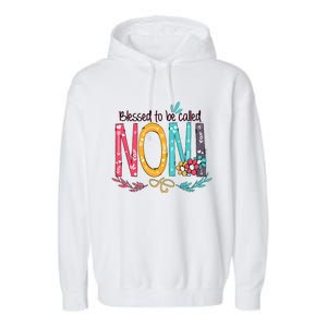 Blessed To Be Called Noni Colorful Grandma Garment-Dyed Fleece Hoodie