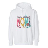 Blessed To Be Called Noni Colorful Grandma Garment-Dyed Fleece Hoodie