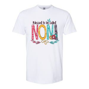 Blessed To Be Called Noni Colorful Grandma Softstyle CVC T-Shirt