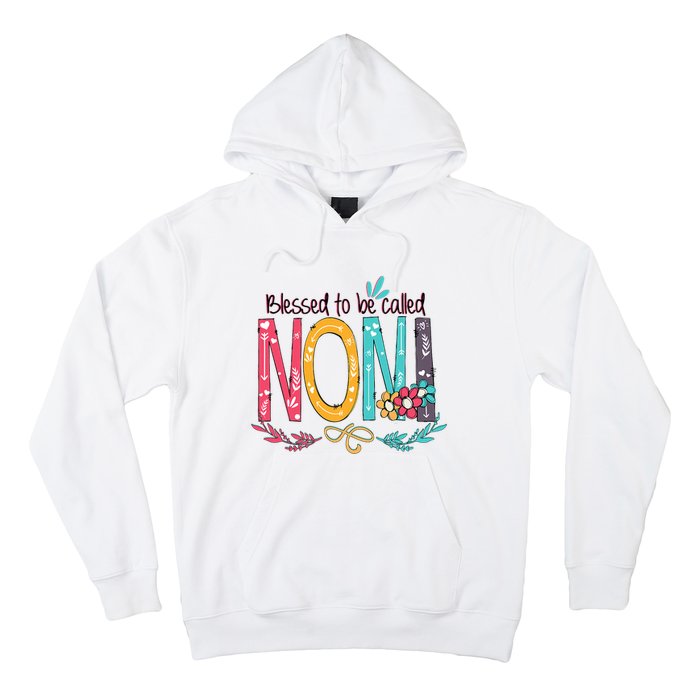 Blessed To Be Called Noni Colorful Grandma Hoodie