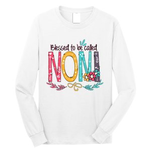 Blessed To Be Called Noni Colorful Grandma Long Sleeve Shirt