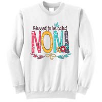 Blessed To Be Called Noni Colorful Grandma Sweatshirt