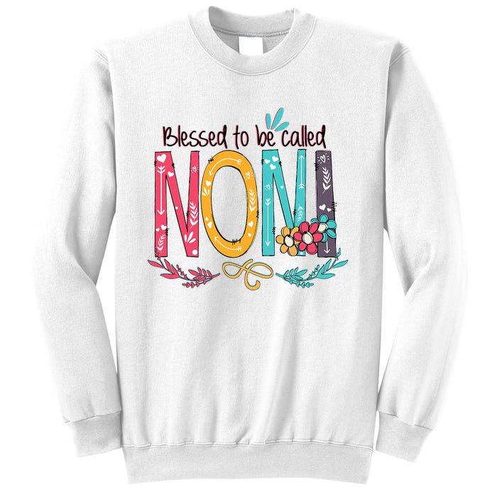 Blessed To Be Called Noni Colorful Grandma Sweatshirt