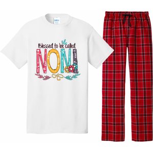 Blessed To Be Called Noni Colorful Grandma Pajama Set