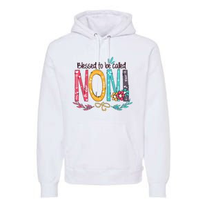 Blessed To Be Called Noni Colorful Grandma Premium Hoodie