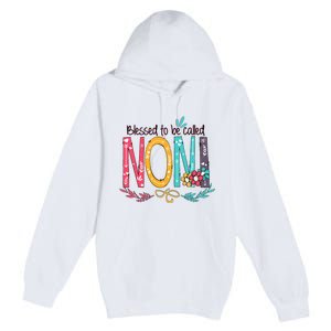 Blessed To Be Called Noni Colorful Grandma Premium Pullover Hoodie