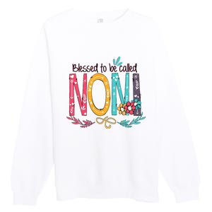 Blessed To Be Called Noni Colorful Grandma Premium Crewneck Sweatshirt