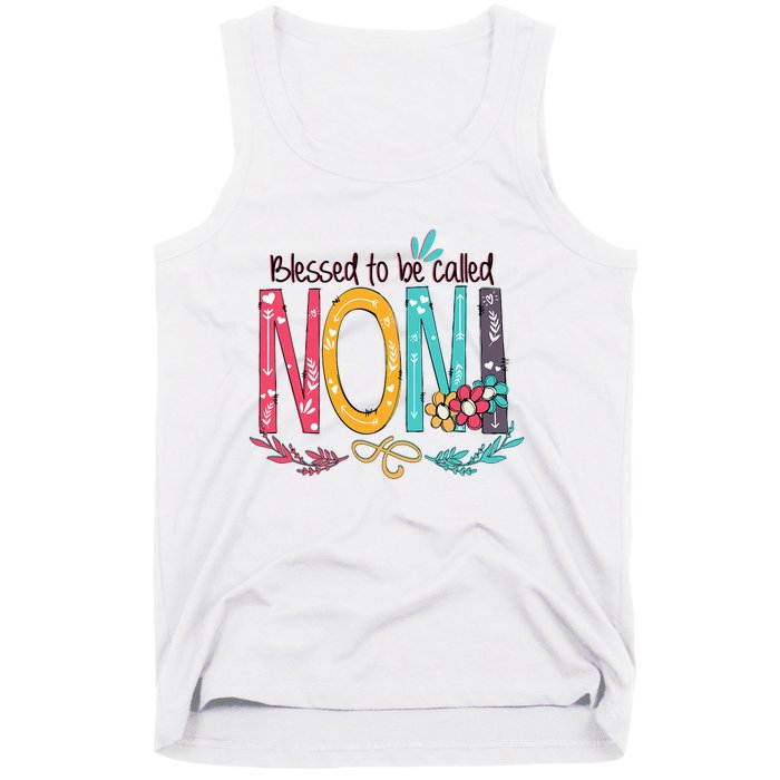 Blessed To Be Called Noni Colorful Grandma Tank Top