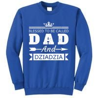 Blessed To Be Called Dad And Dziadzia Grandpa Gift Tall Sweatshirt