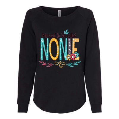 Blessed To Be Called Nonie Colorful Grandma Womens California Wash Sweatshirt