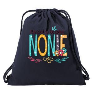 Blessed To Be Called Nonie Colorful Grandma Drawstring Bag