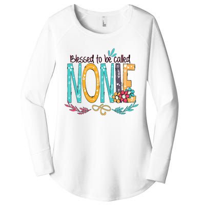 Blessed To Be Called Nonie Colorful Grandma Women's Perfect Tri Tunic Long Sleeve Shirt